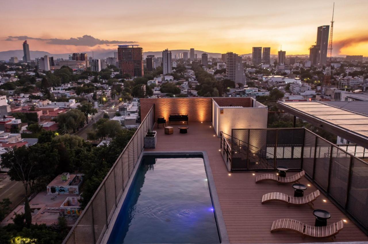 Galeria Flat Rooftop Pool Witgdl Guadalajara Eksteriør bilde