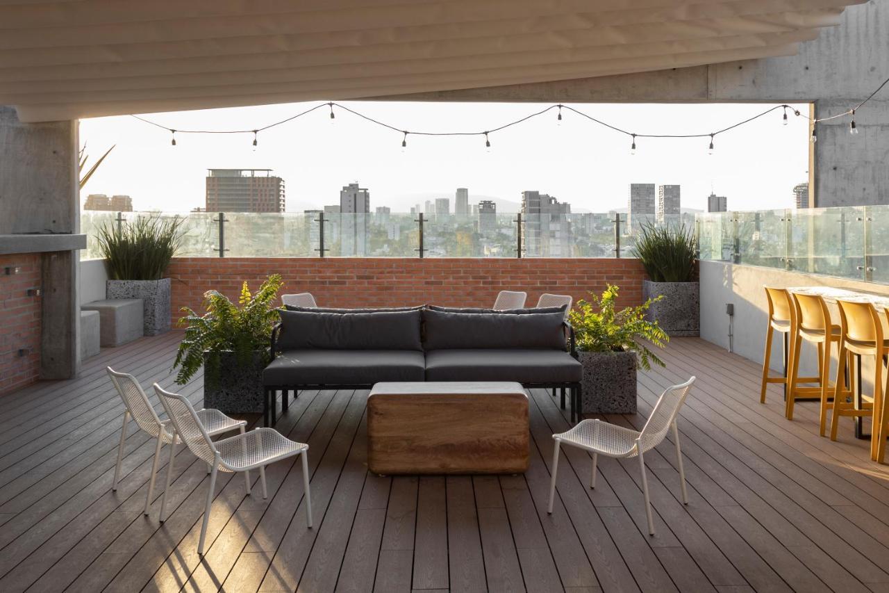 Galeria Flat Rooftop Pool Witgdl Guadalajara Eksteriør bilde